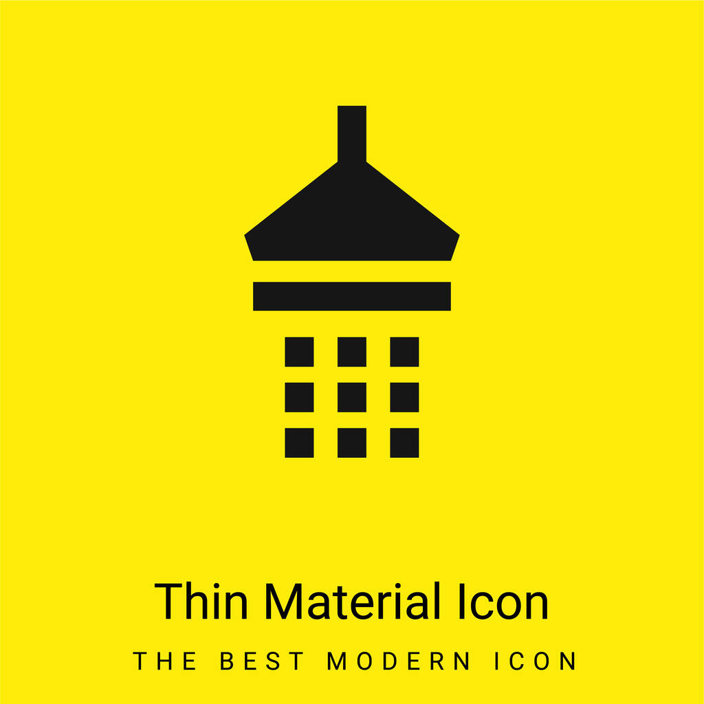 Bagno Doccia minimale giallo brillante materiale icona - Vettoriali, immagini