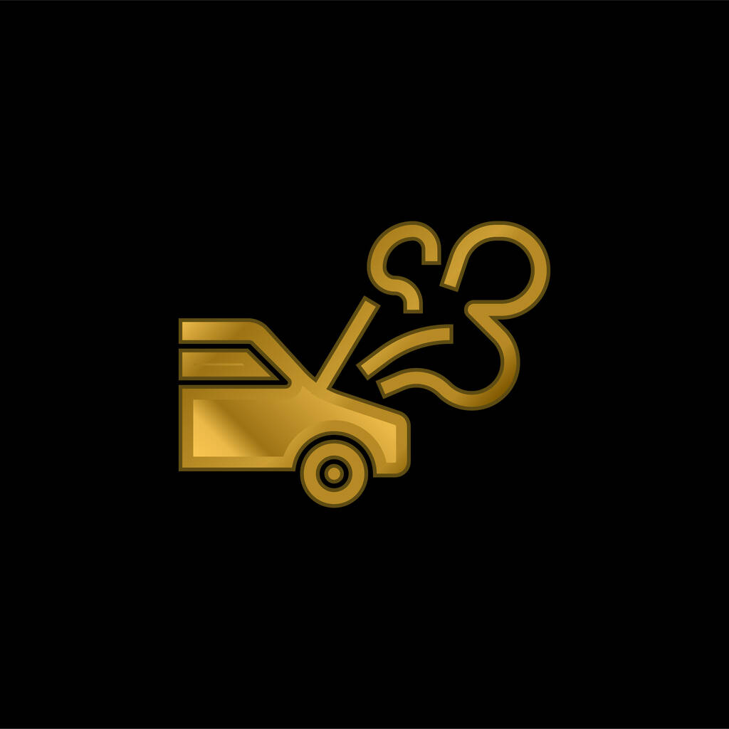 Διάνυσμα επιχρυσωμένου μεταλλικού εικονιδίου ή λογότυπου - Διάνυσμα, εικόνα