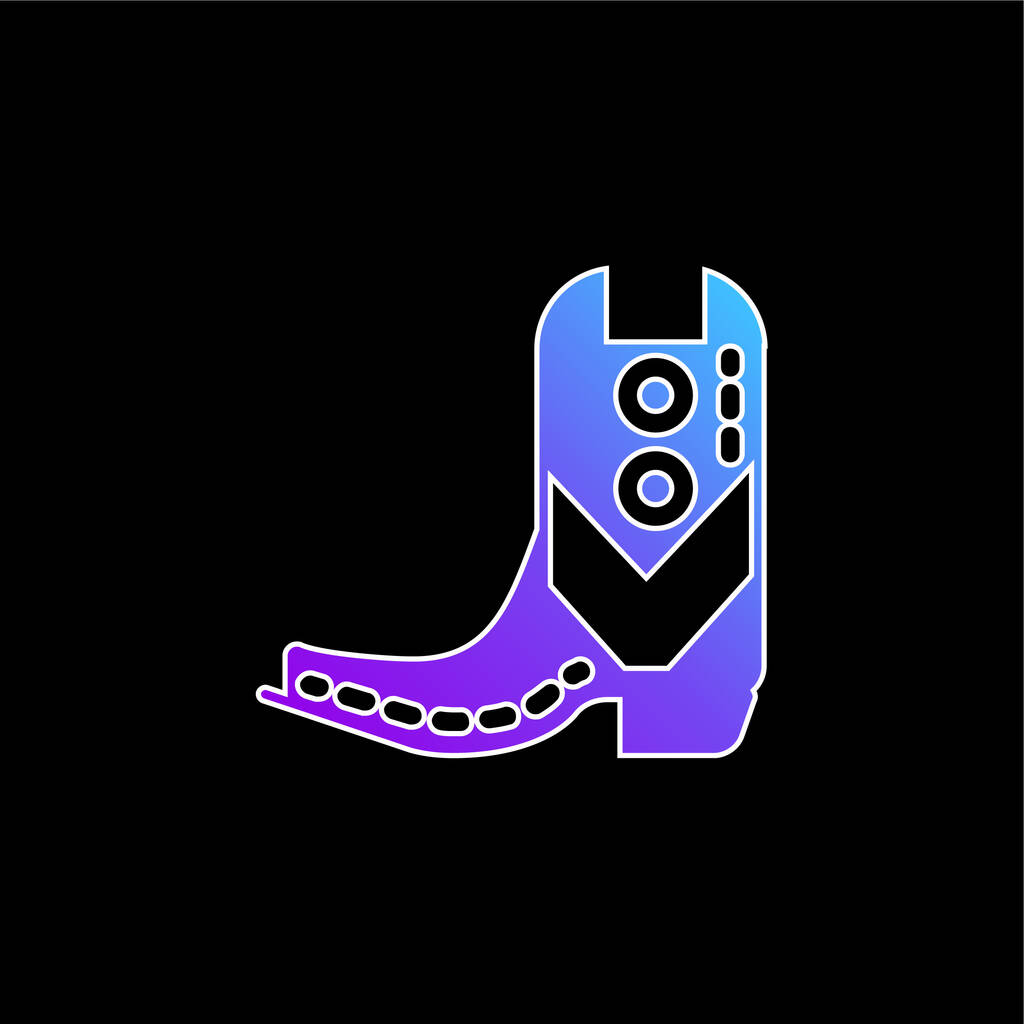 Boot blue gradienttivektorikuvake - Vektori, kuva