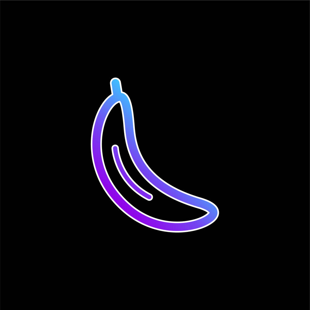 Banaani sininen gradientti vektori kuvake - Vektori, kuva