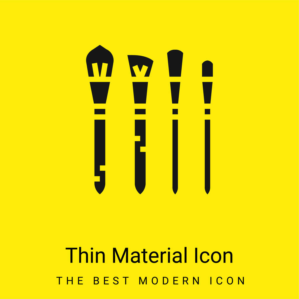 Arrossire icona materiale giallo brillante minimo - Vettoriali, immagini