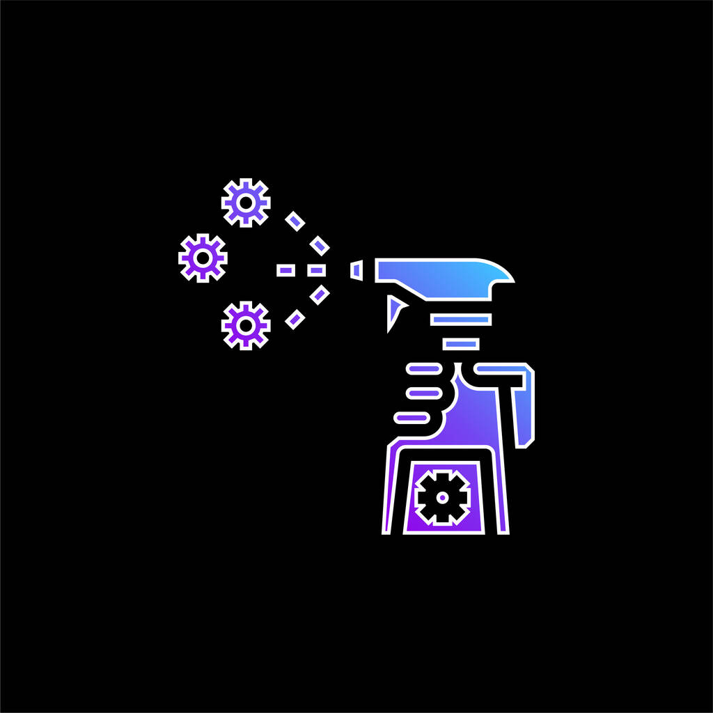 ícone vetor gradiente azul antibacteriano - Vetor, Imagem