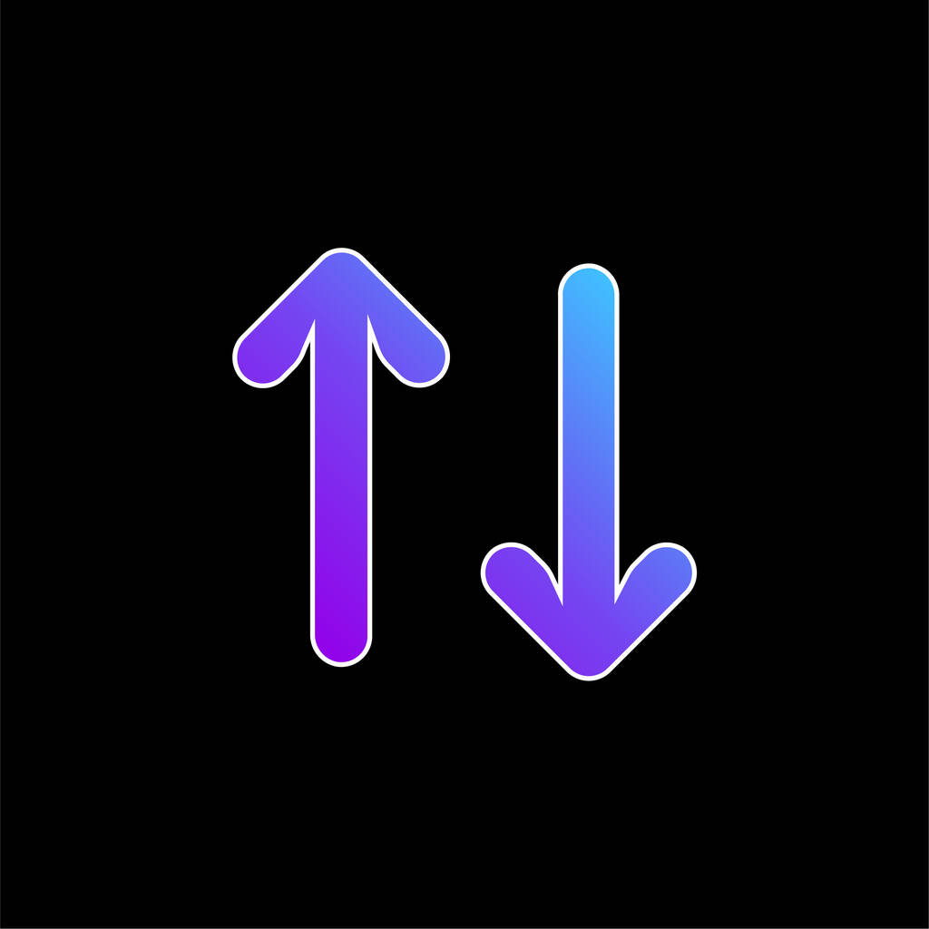 Flèches bleu dégradé vecteur icône - Vecteur, image