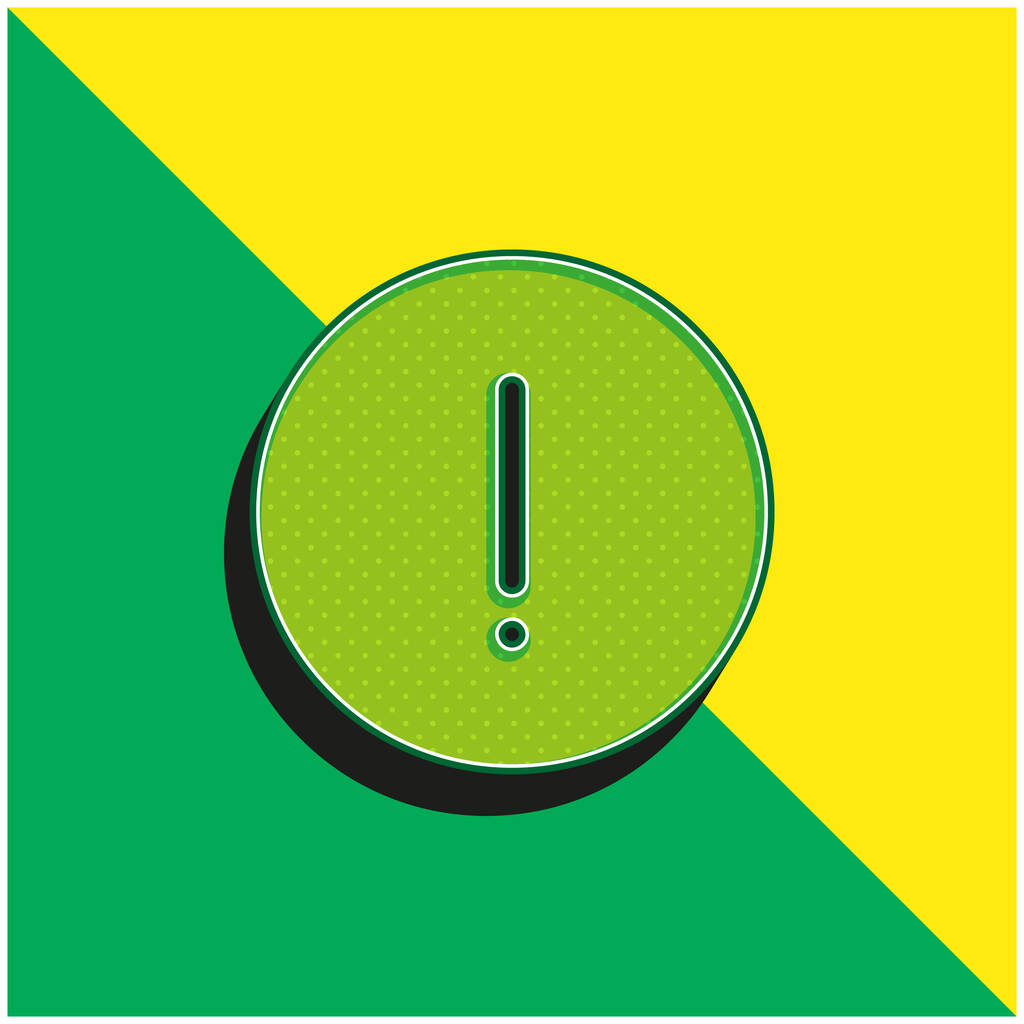 Neuvoa Vihreä ja keltainen moderni 3d vektori kuvake logo - Vektori, kuva