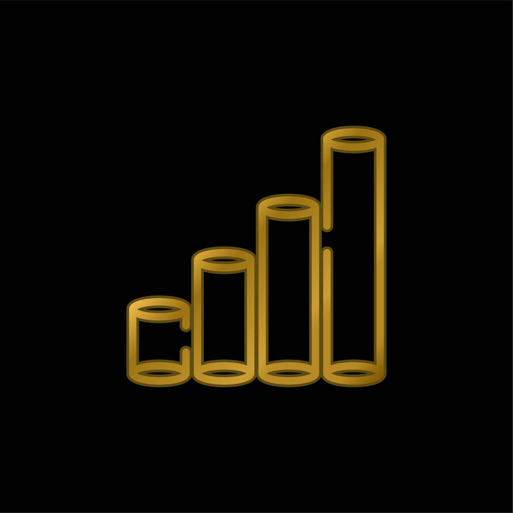 Золотая таблица металлическая икона или вектор логотипа - Вектор,изображение