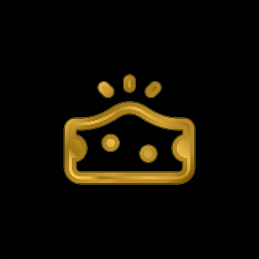 Alergia złocona ikona metaliczna lub wektor logo - Wektor, obraz
