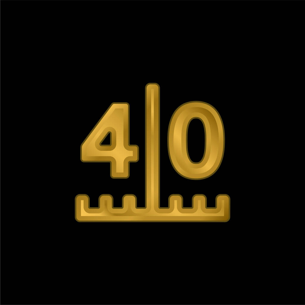 Амеріканський футбол Номери золотих пластинок металевий ікона або логотип вектор - Вектор, зображення