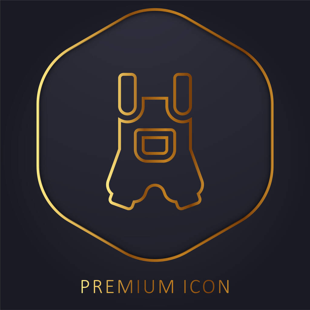 Baby Rlothing arany vonal prémium logó vagy ikon - Vektor, kép