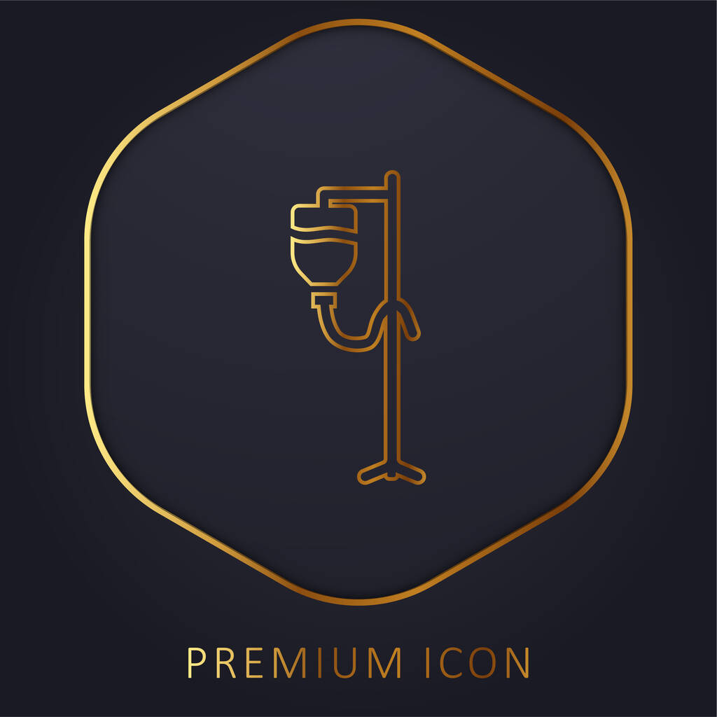 Verensiirto kultainen linja premium logo tai kuvake - Vektori, kuva