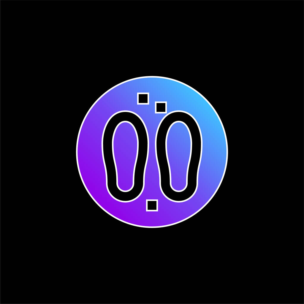Bodhu Boro blu gradiente icona vettoriale - Vettoriali, immagini