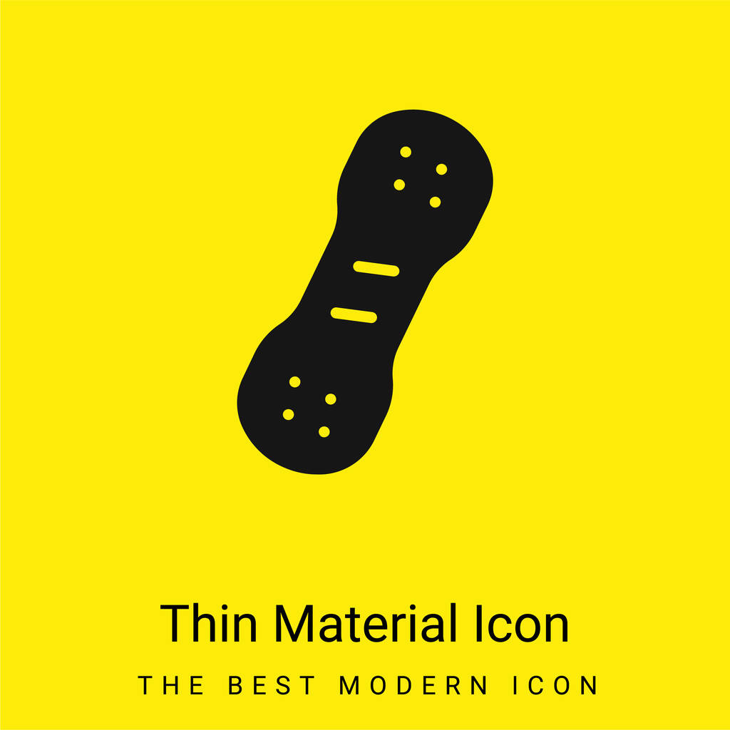Bandaż minimalna jasnożółta ikona materiału - Wektor, obraz