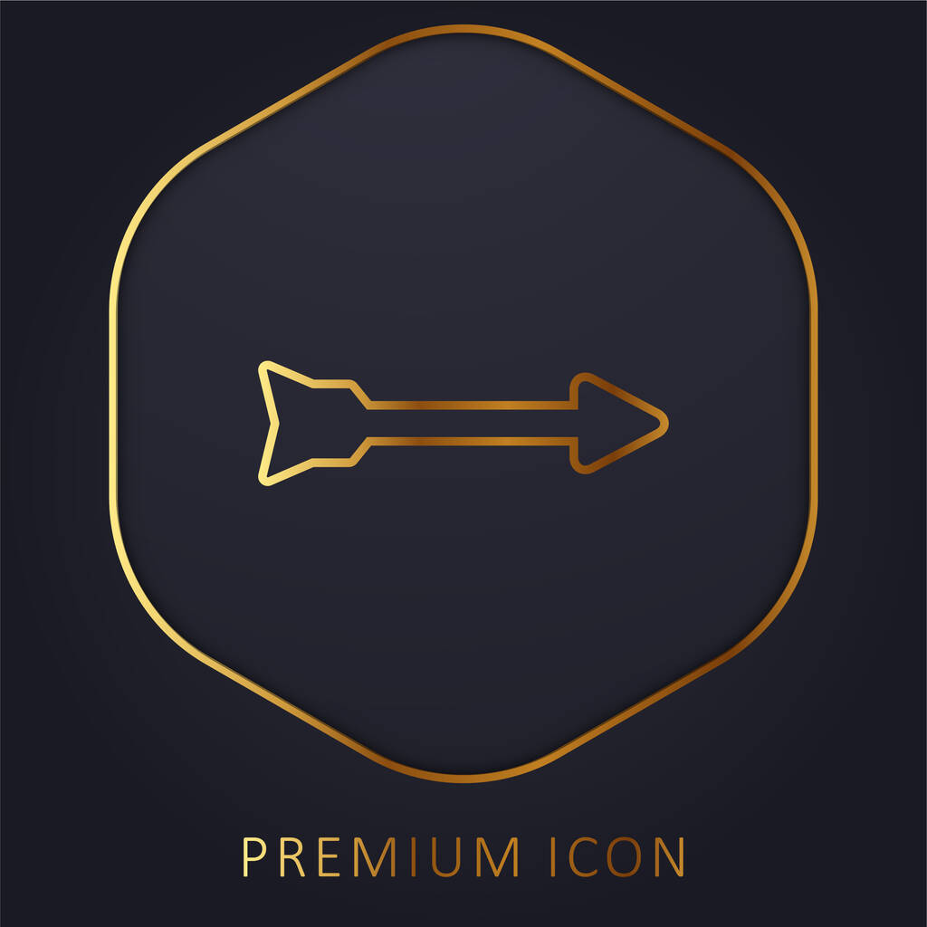 Logo nebo ikona prémie šipky - Vektor, obrázek