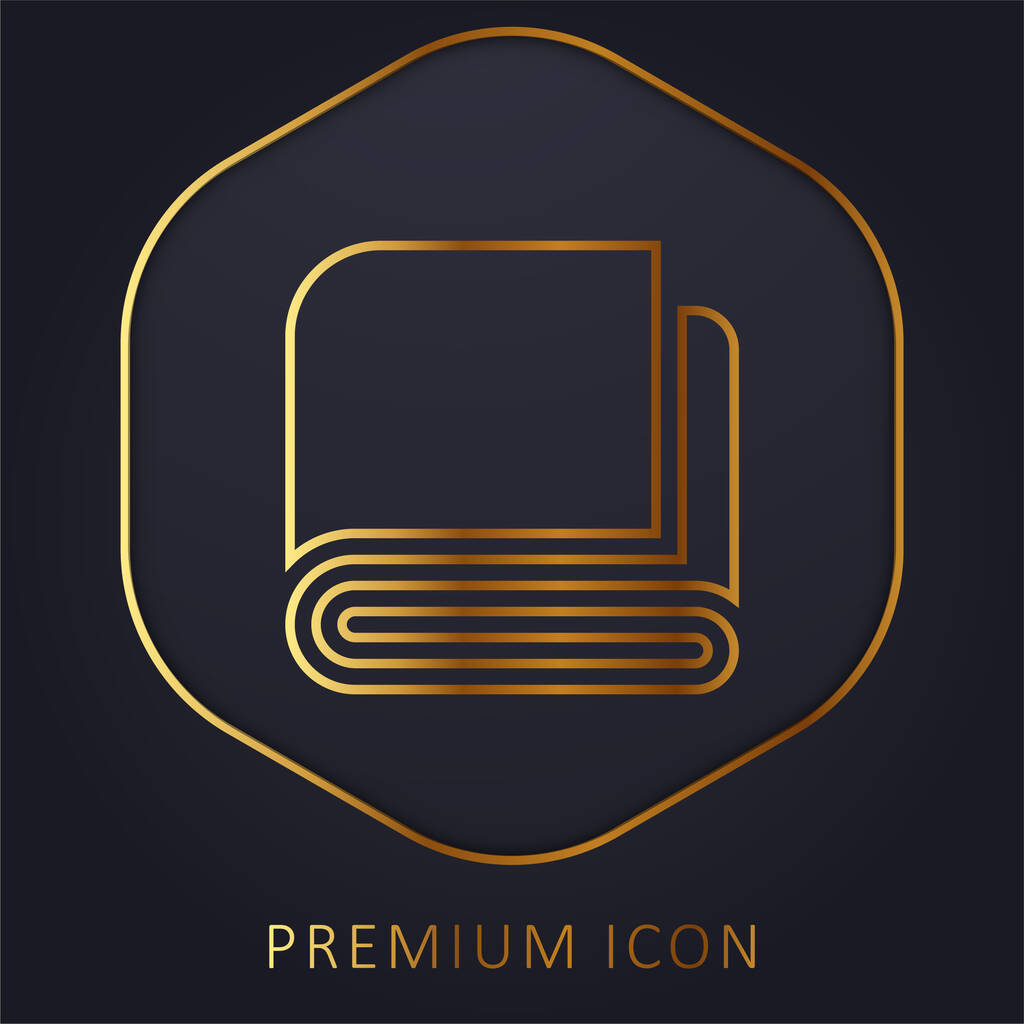 Decke goldene Linie Premium-Logo oder Symbol - Vektor, Bild