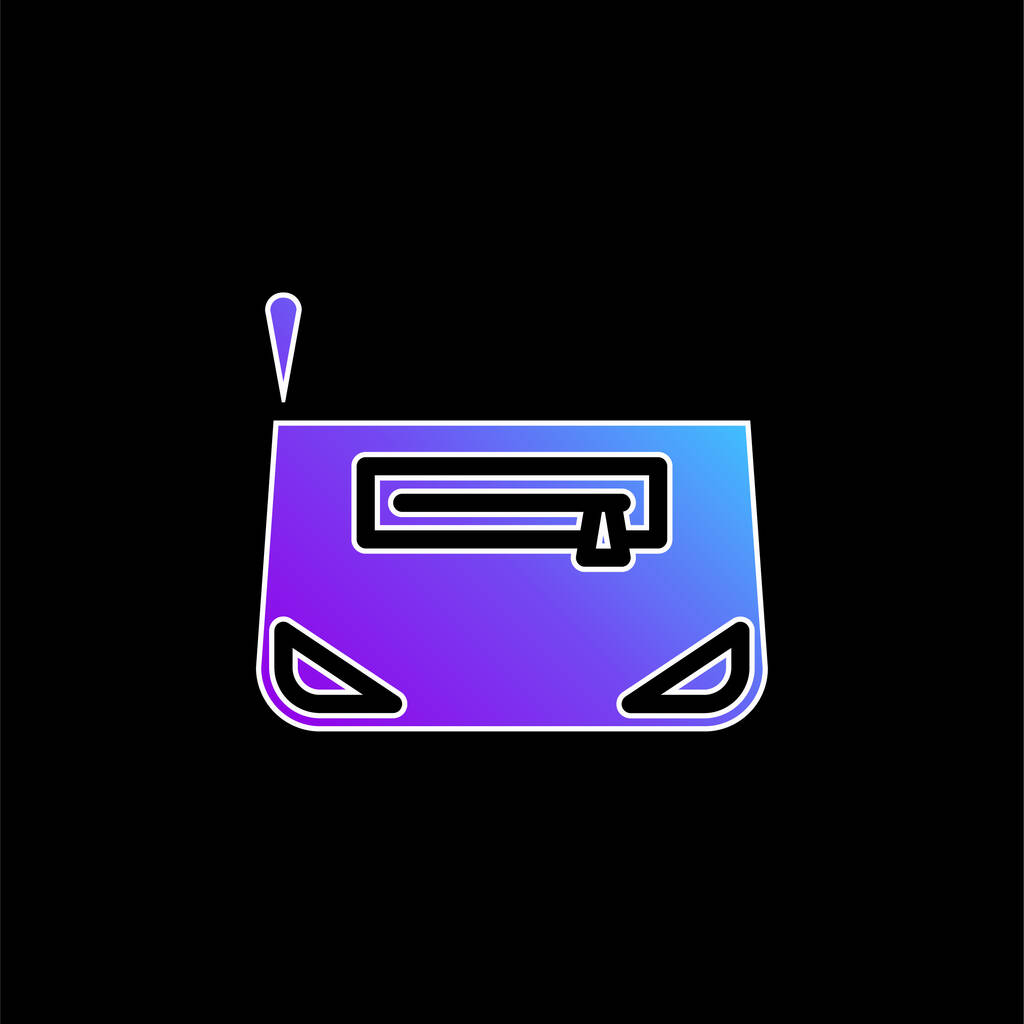Vektorová ikona modrého přechodu tašky - Vektor, obrázek