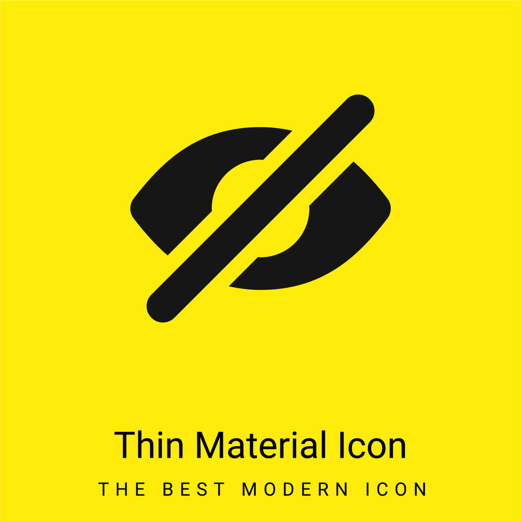 Slepá minimální jasně žlutá ikona materiálu - Vektor, obrázek