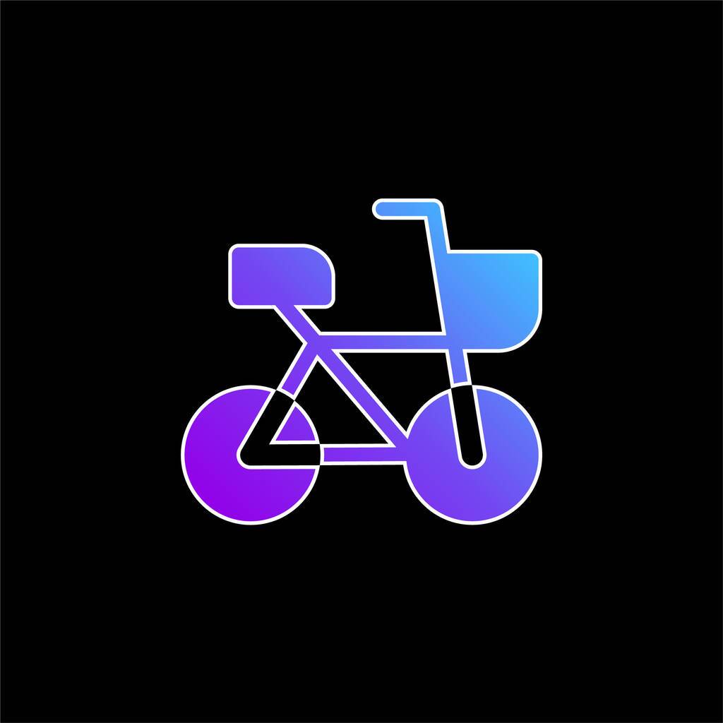 Ποδήλατο μπλε κλίση διάνυσμα εικονίδιο - Διάνυσμα, εικόνα