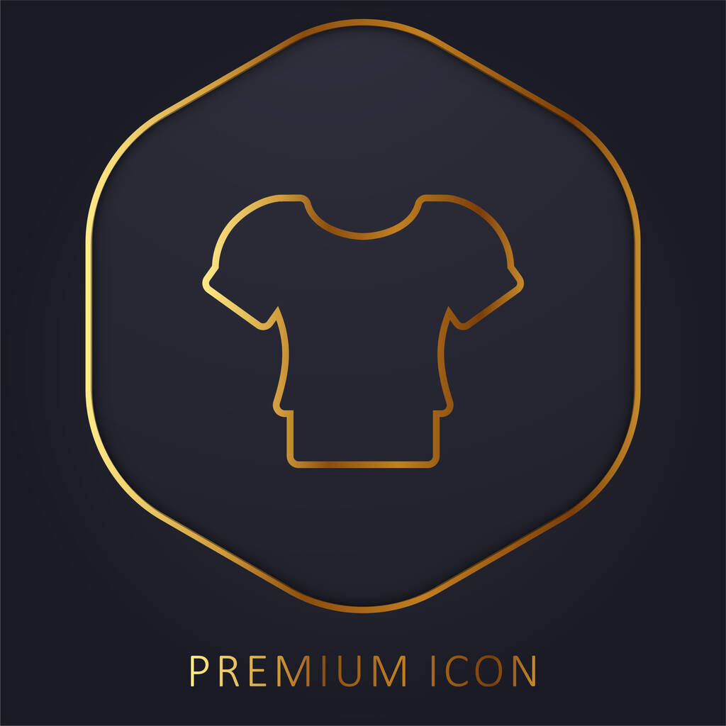 Blúz arany vonal prémium logó vagy ikon - Vektor, kép