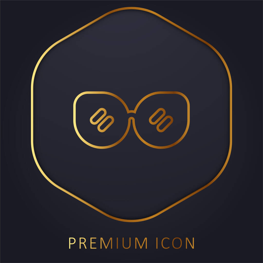 Аксесуар золота лінія логотип або значок преміум-класу
 - Вектор, зображення
