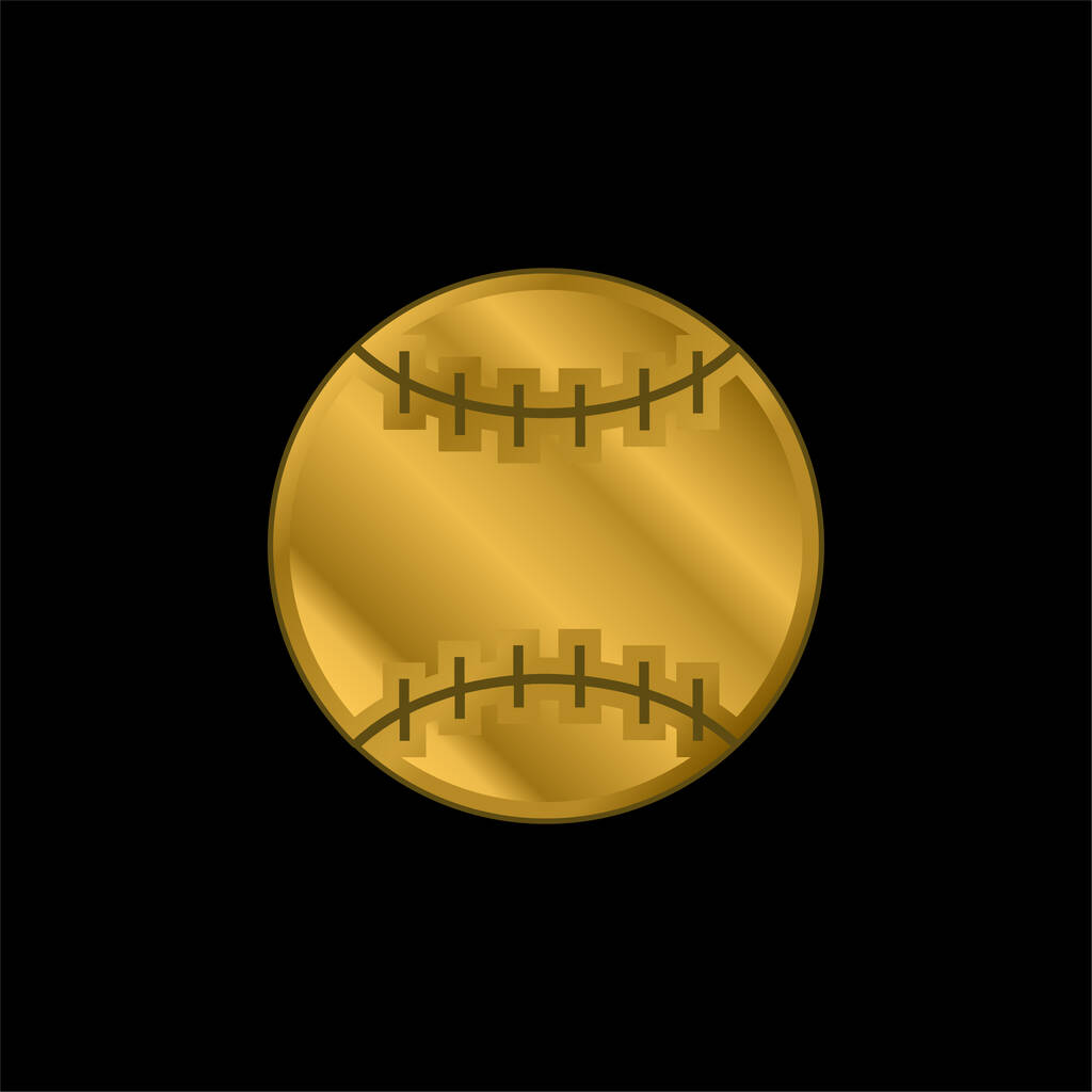 Ball des American Football vergoldet metallische Symbol oder Logo-Vektor - Vektor, Bild