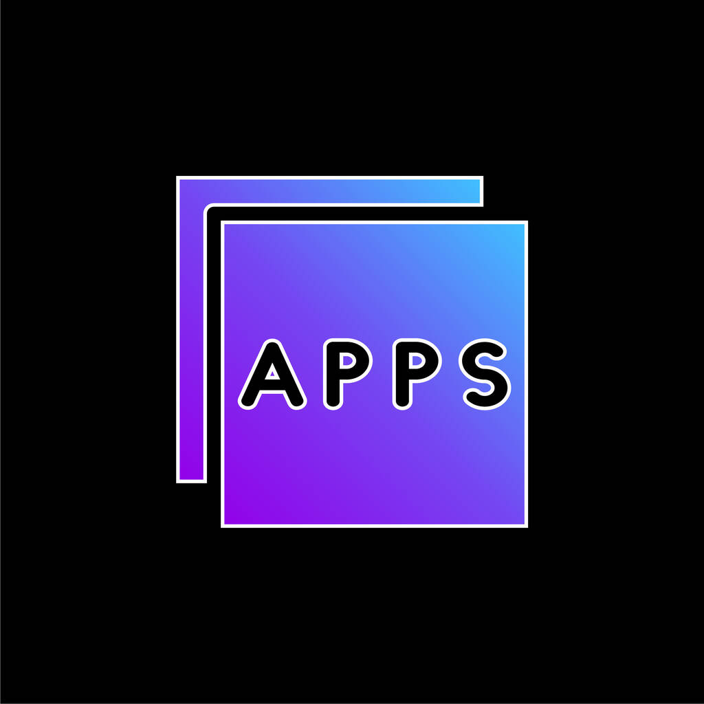 Apps blaues Gradienten-Vektor-Symbol - Vektor, Bild
