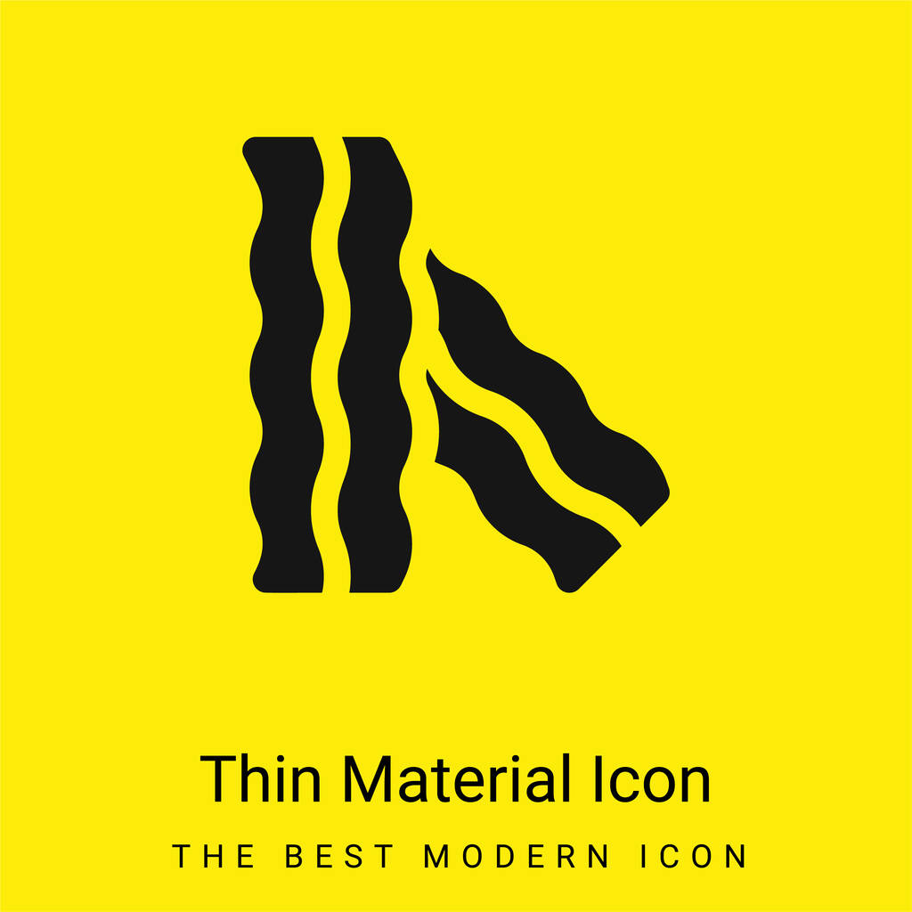 Slanina minimální jasně žlutý materiál ikona - Vektor, obrázek