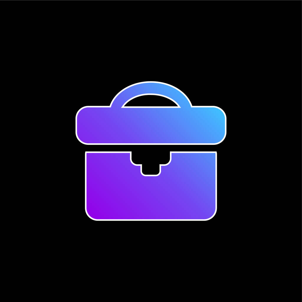 Vektorová ikona modrého přechodu černé tašky - Vektor, obrázek