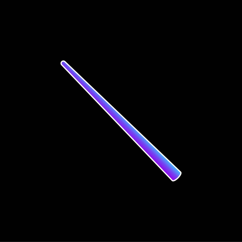 Billiard blue gradient vector icon - Vector, Image