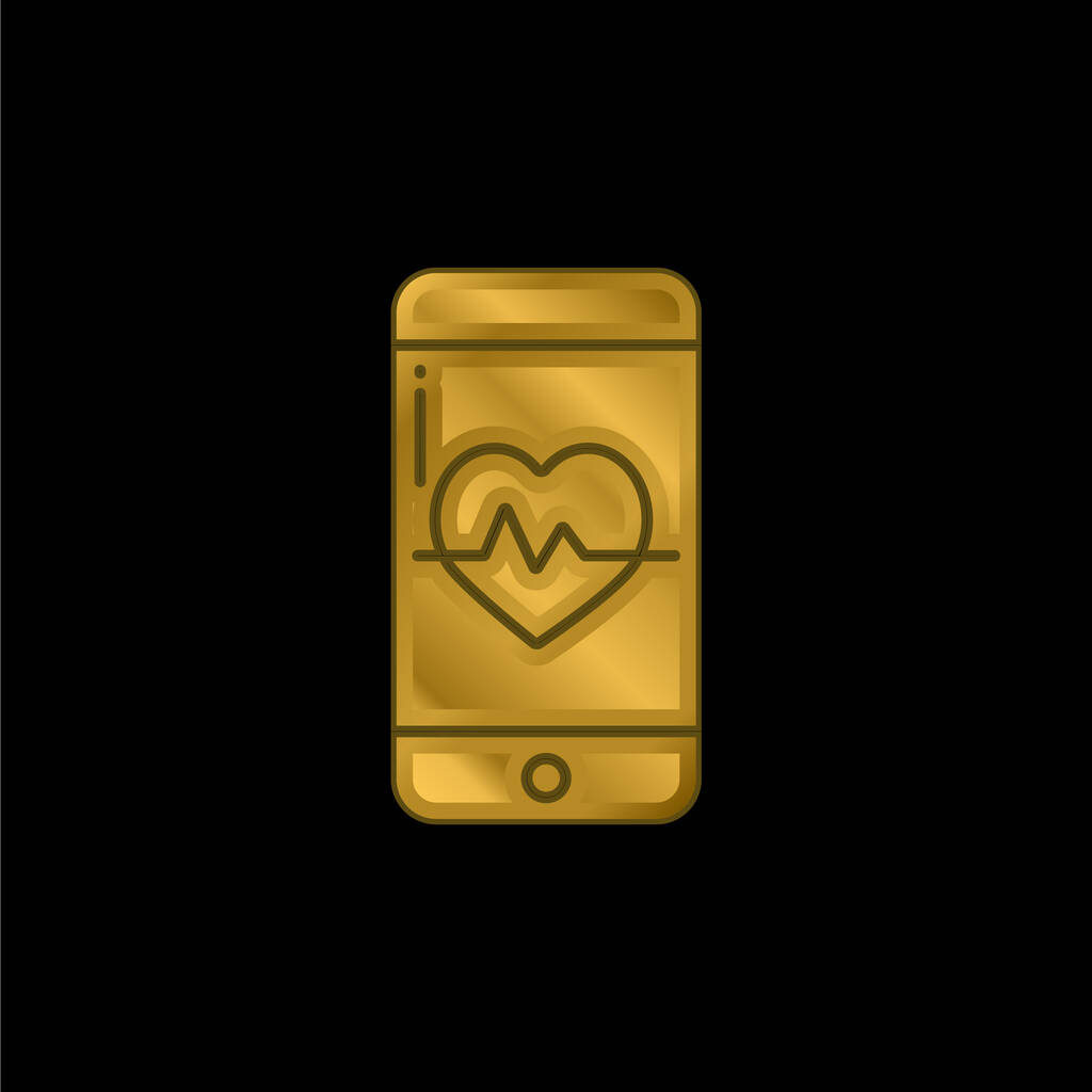 App oro placcato icona metallica o logo vettoriale - Vettoriali, immagini