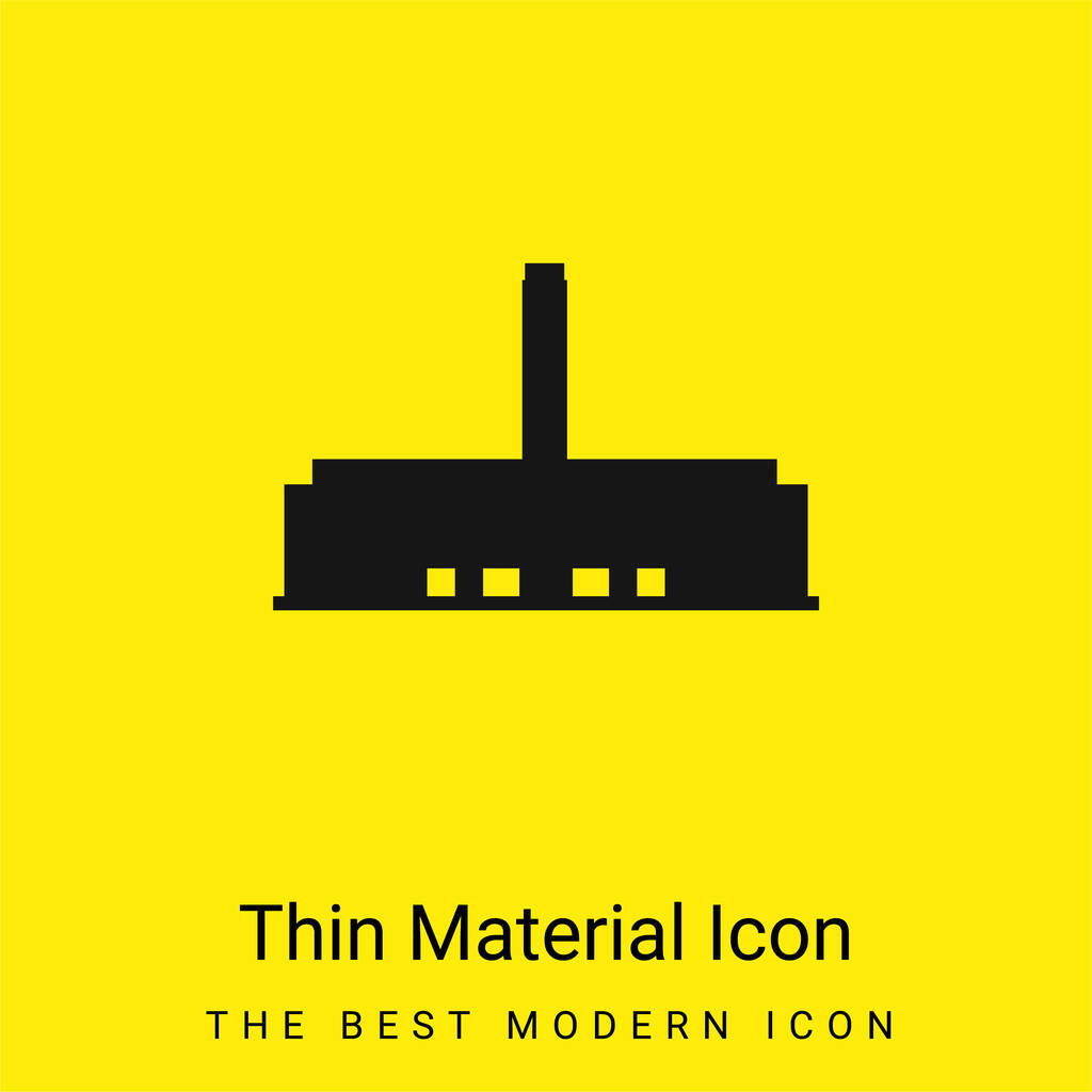 Arte minimale icona materiale giallo brillante - Vettoriali, immagini