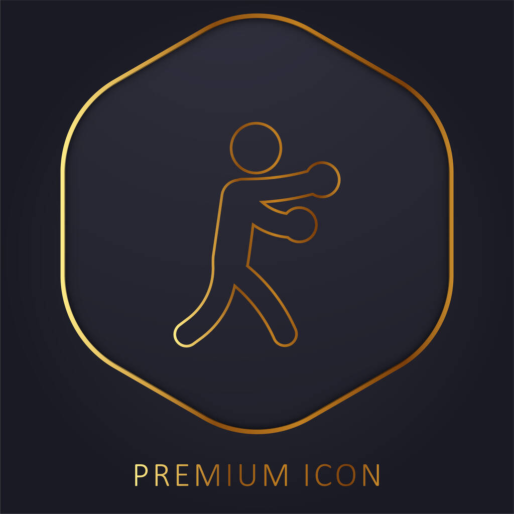 Prémiové logo nebo ikona boxu - Vektor, obrázek