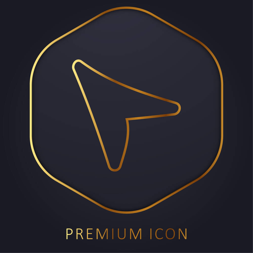 Pfeil goldene Linie Premium-Logo oder Symbol - Vektor, Bild