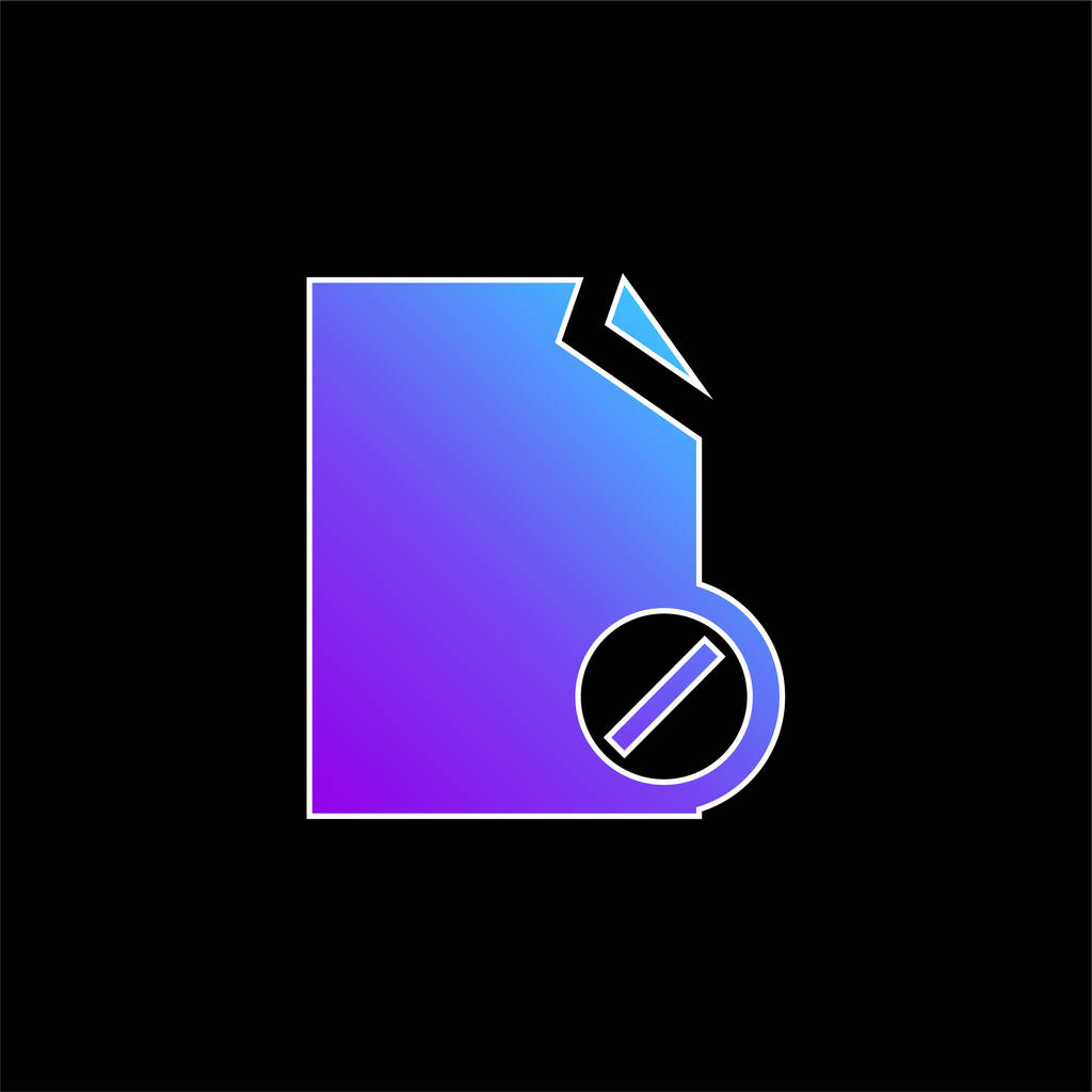 Блок Файл Символ синього градієнта Векторна піктограма
 - Вектор, зображення