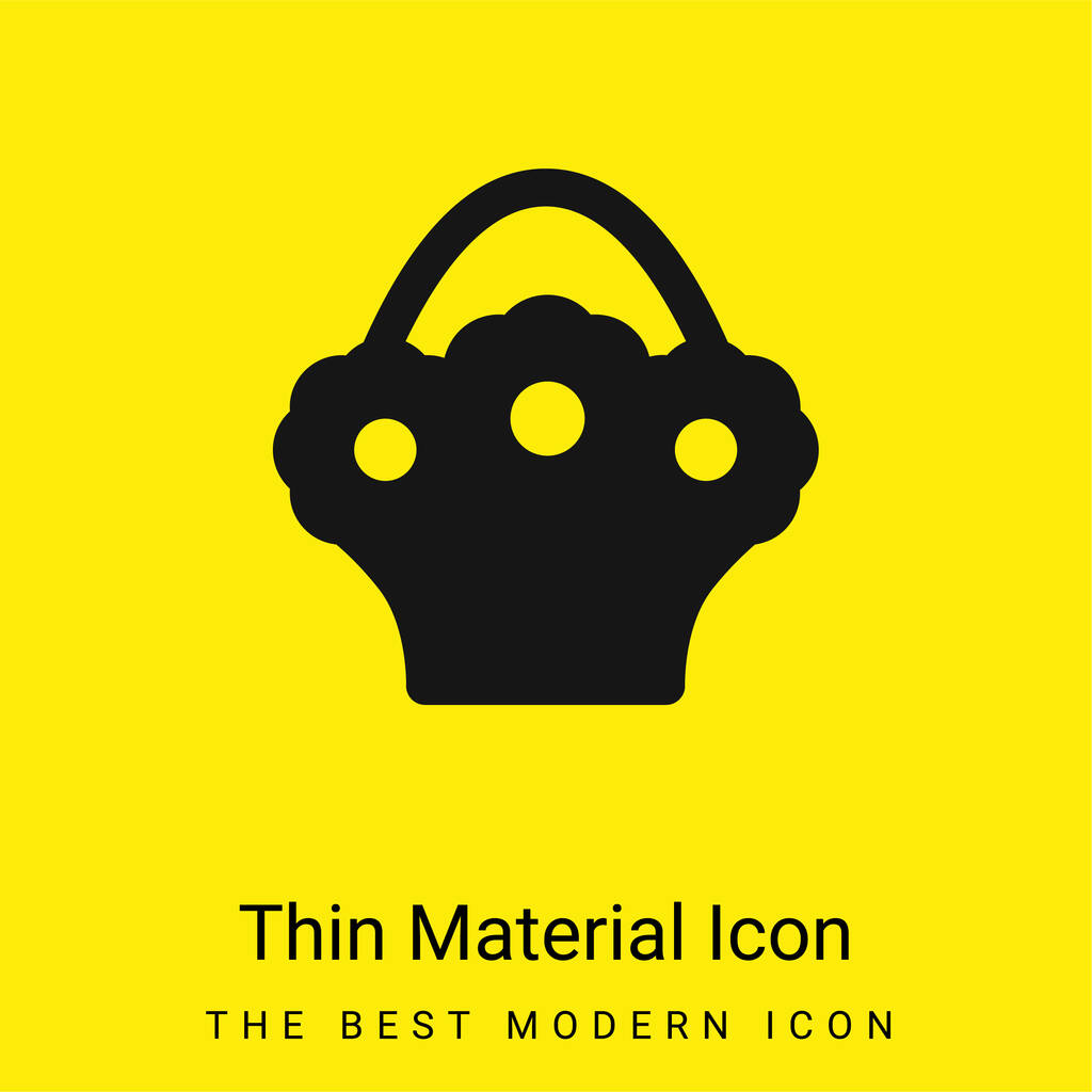 Kytice minimální jasně žlutý materiál ikona - Vektor, obrázek