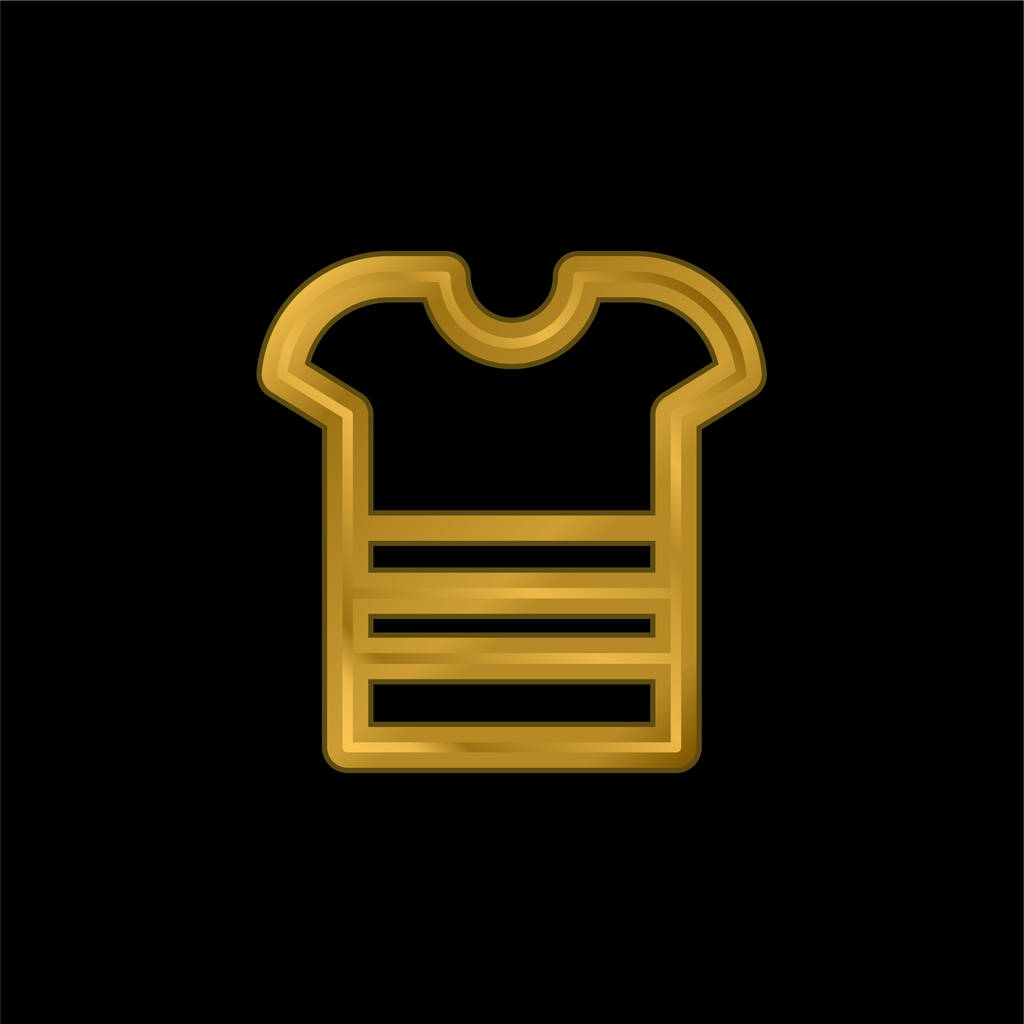 Позолоченная футболка или вектор логотипа - Вектор,изображение