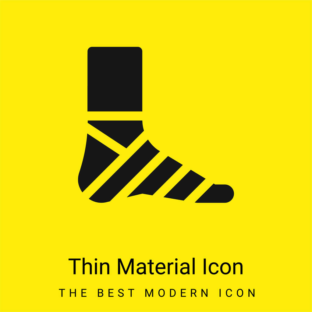 Verband minimaal helder geel materiaal icoon - Vector, afbeelding