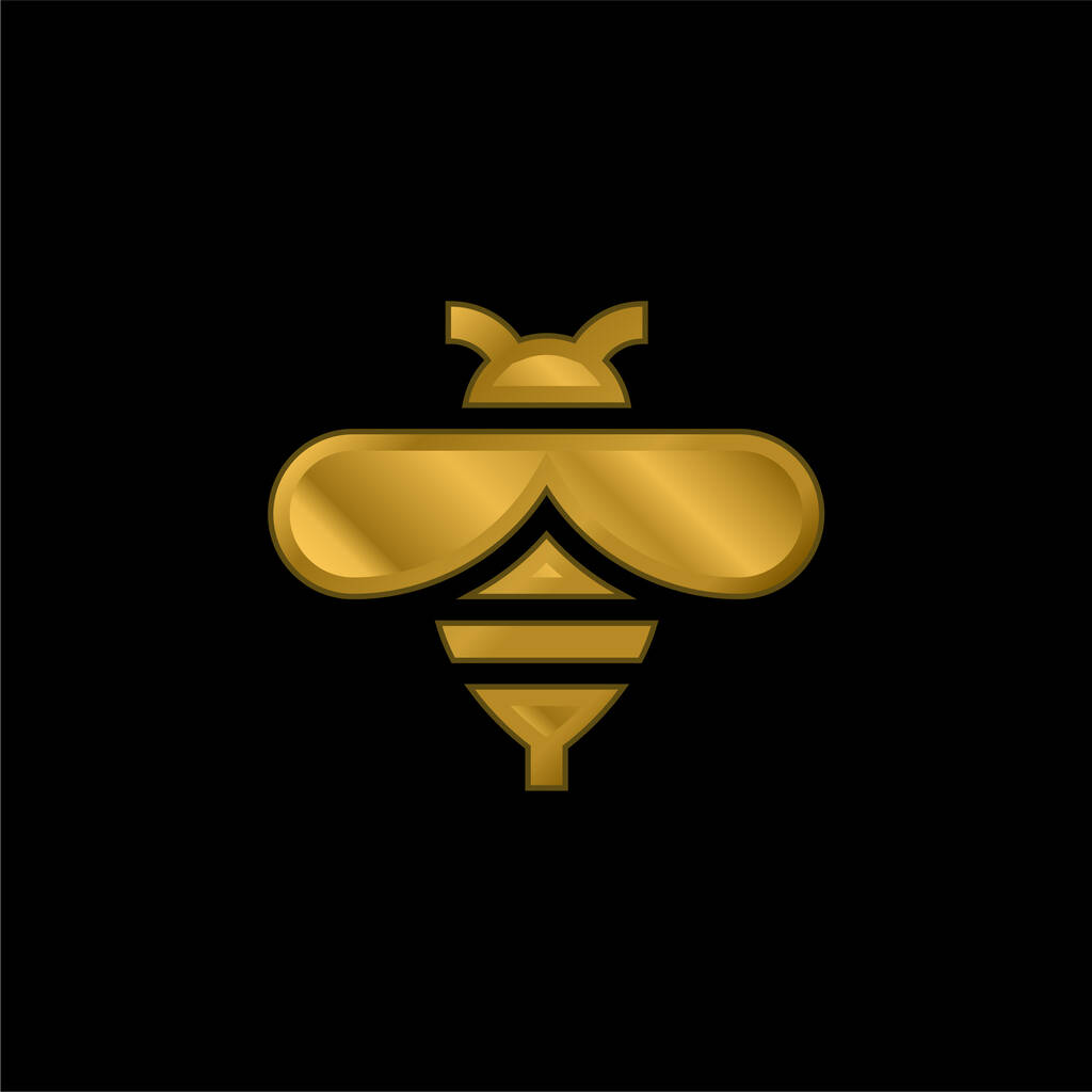 Ape placcato oro icona metallica o logo vettoriale - Vettoriali, immagini