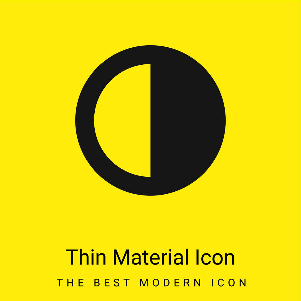 Adjust minimal bright yellow material icon - Vector, Image