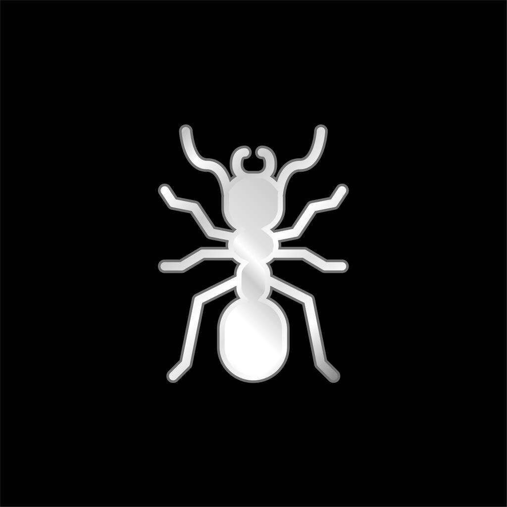 Μεταλλικό εικονίδιο μυρμηγκιών - Διάνυσμα, εικόνα
