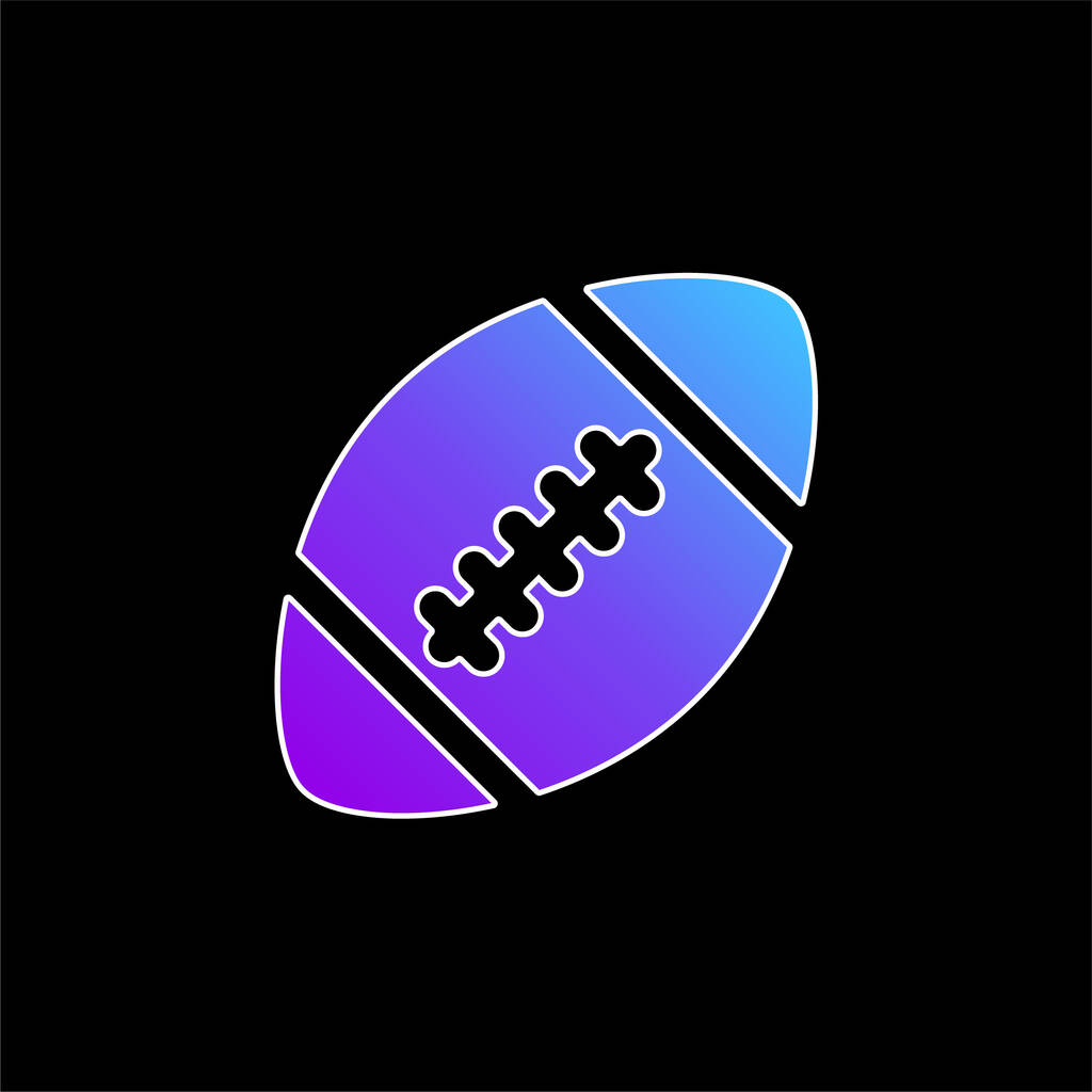 American Football blu gradiente icona vettoriale - Vettoriali, immagini