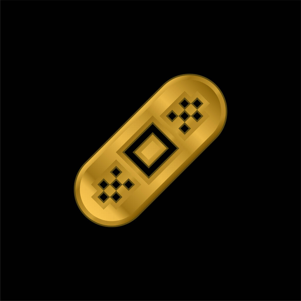 Band Aid Золота металева піктограма або вектор логотипу
 - Вектор, зображення