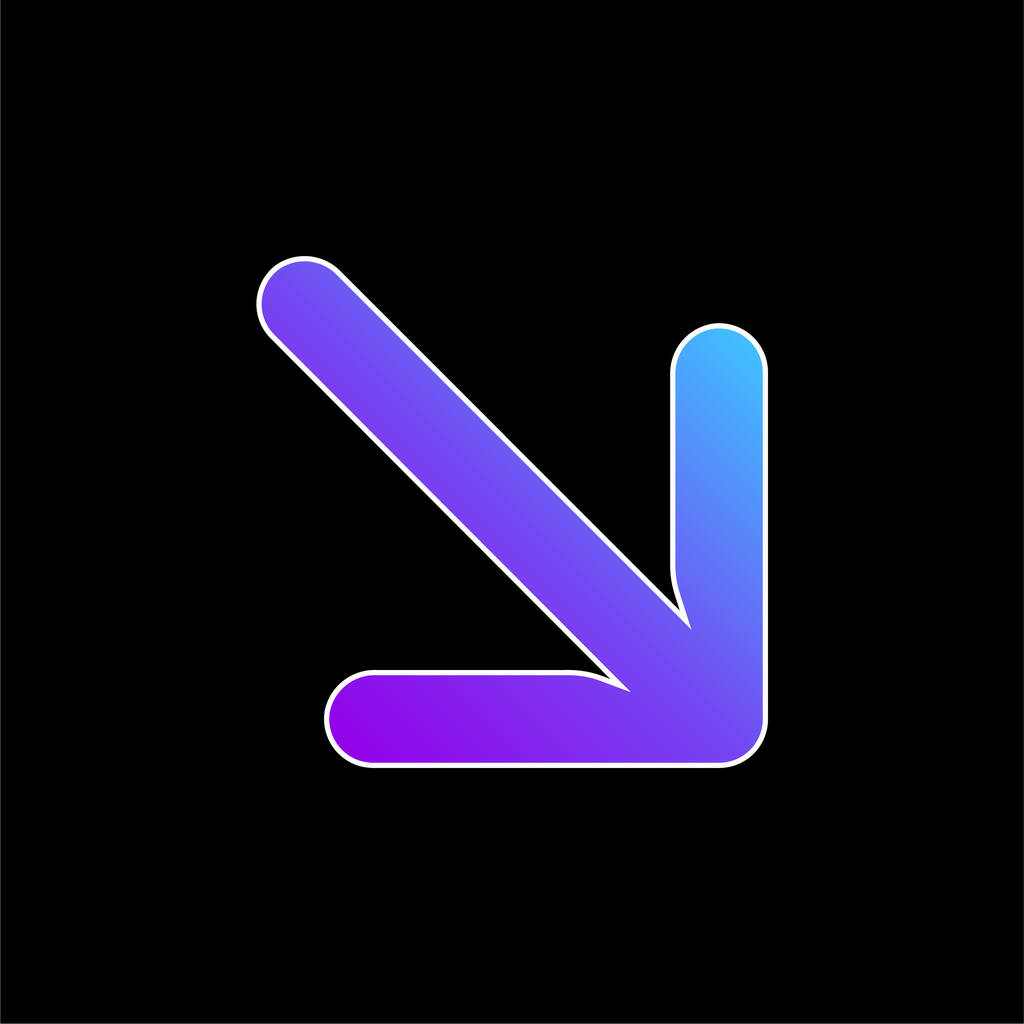 Frecce blu gradiente icona vettoriale - Vettoriali, immagini