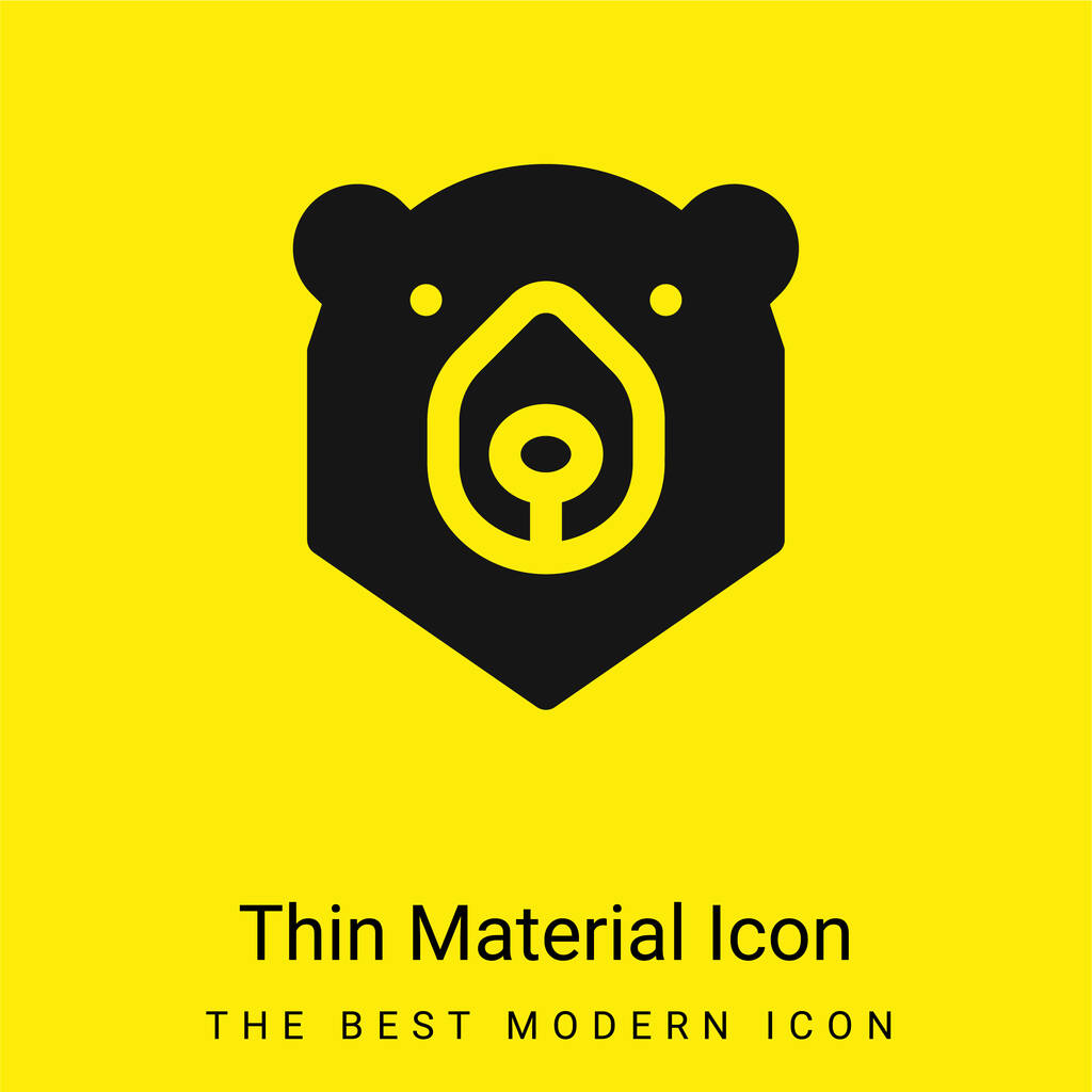 Nosit minimální jasně žlutou ikonu materiálu - Vektor, obrázek