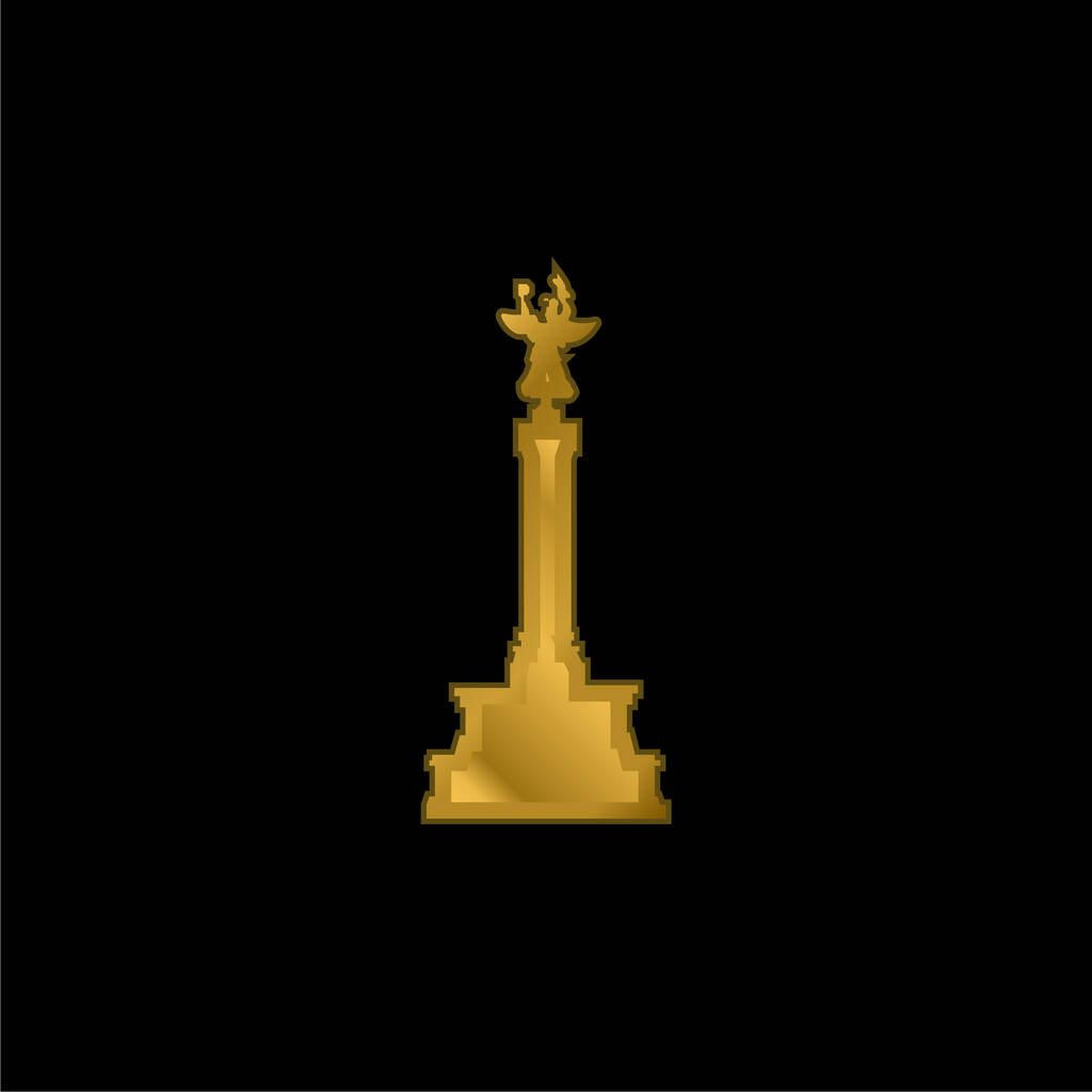 Berlin altın kaplama metalik ikon veya logo vektörü - Vektör, Görsel