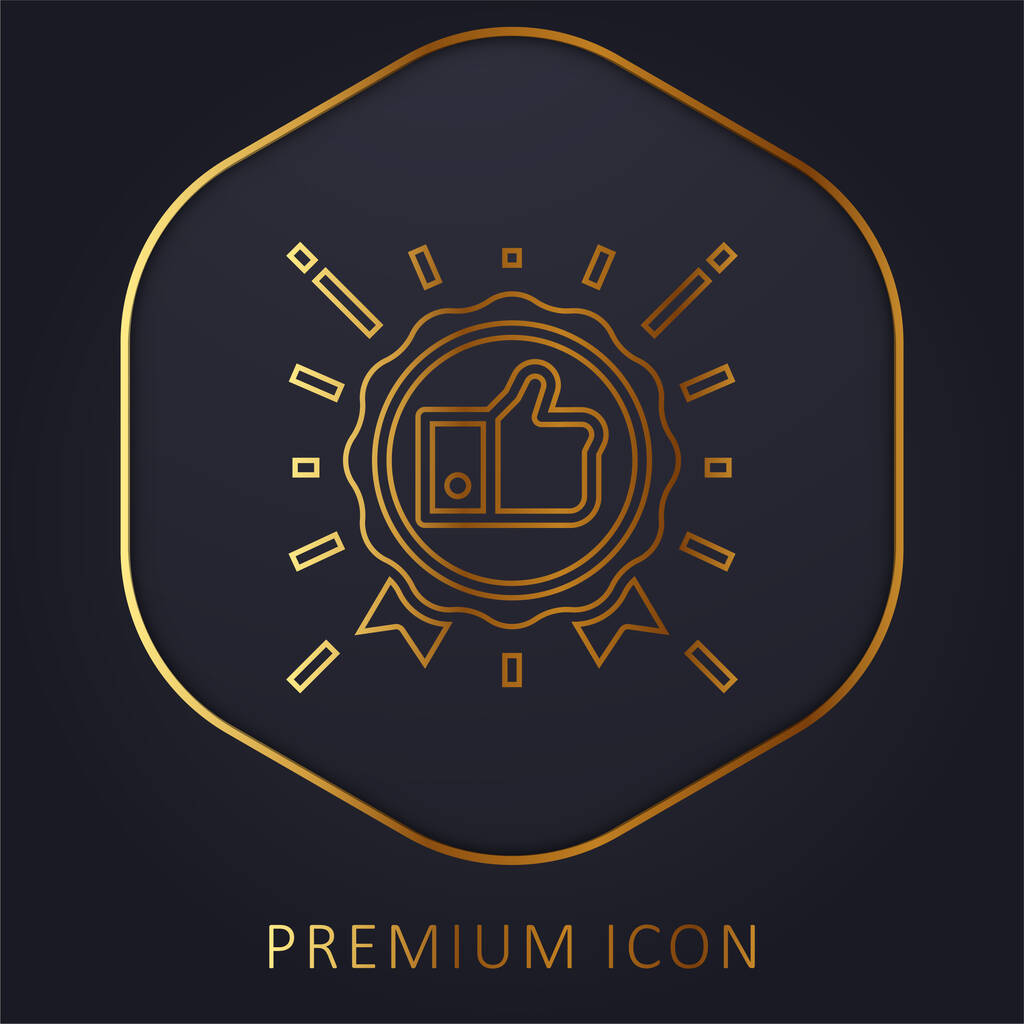 Best Seller Golden Line Premium Logo Or Free Stock Vector Graphic Image  471079218