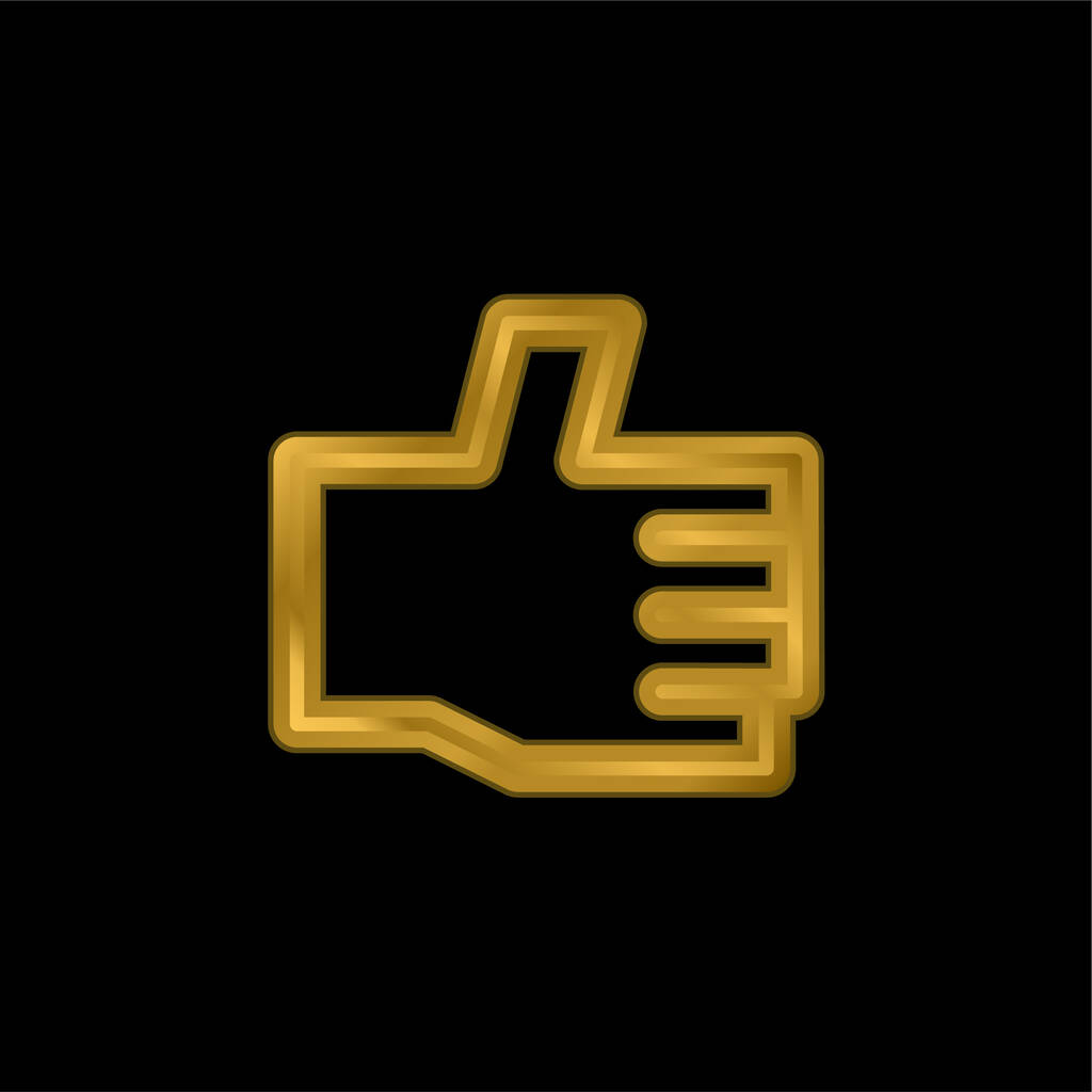 Утвердить золотой металлический значок или вектор логотипа - Вектор,изображение