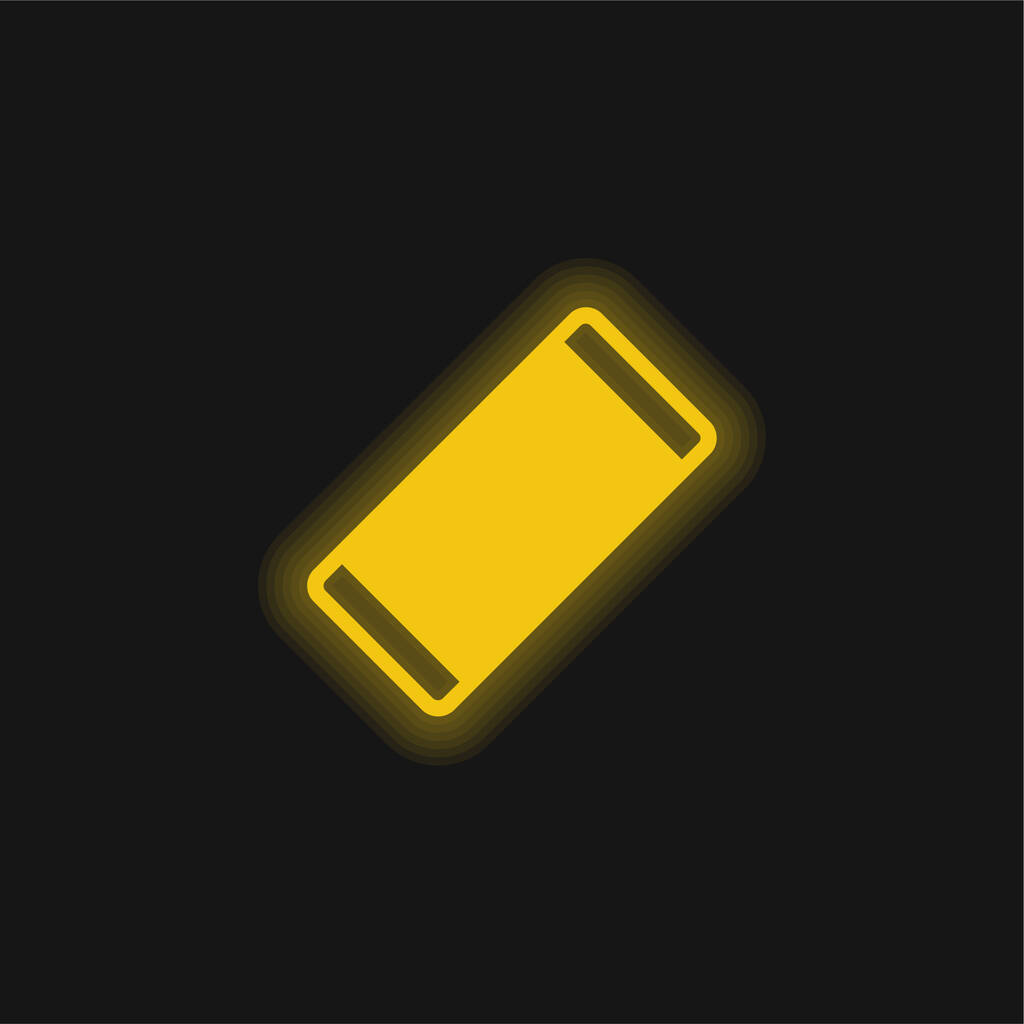 Band Aid κίτρινο λαμπερό νέον εικονίδιο - Διάνυσμα, εικόνα