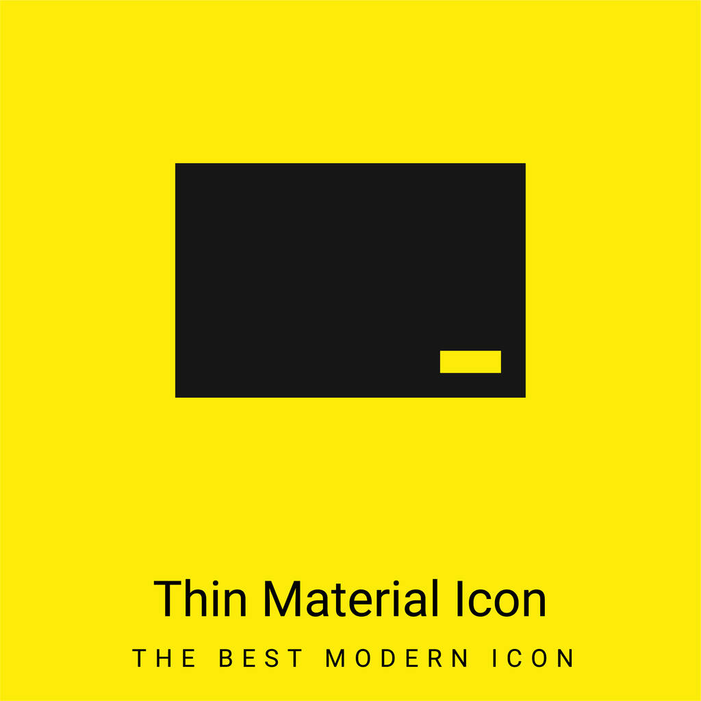 Lavagna icona materiale giallo brillante minimo - Vettoriali, immagini