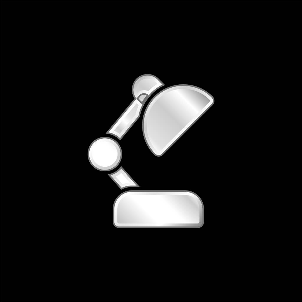 Lámpara ajustable plateado icono metálico - Vector, Imagen