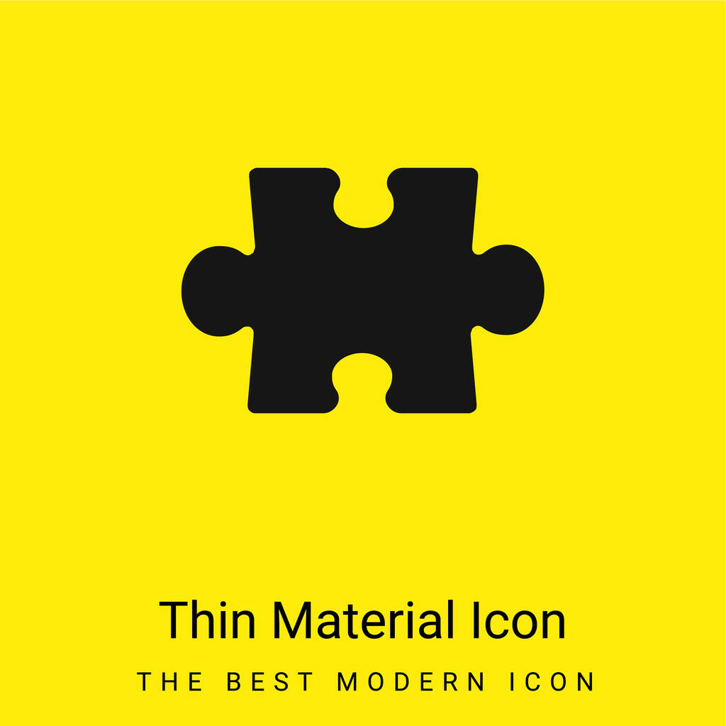 Addon ícone material amarelo brilhante mínimo - Vetor, Imagem