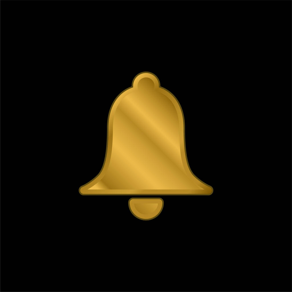 Break Bell kullattu metallinen kuvake tai logo vektori - Vektori, kuva